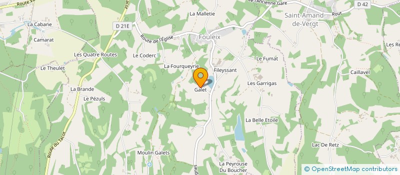 localisation de l'entreprise SAINTE HILDEGARDE DES FONTANELLES  VAL DE LOUYRE ET CAUDEAU