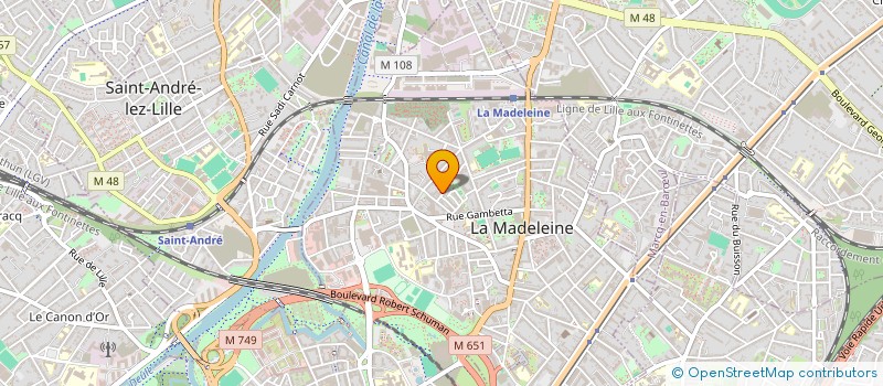 localisation de l'entreprise SAINTE HILTRUDE à LA MADELEINE