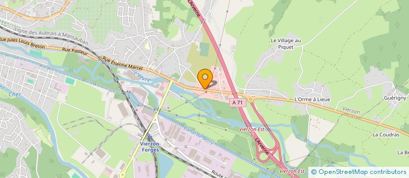 localisation de l'entreprise SAINTE JEANNE DE FRANCE  VIERZON