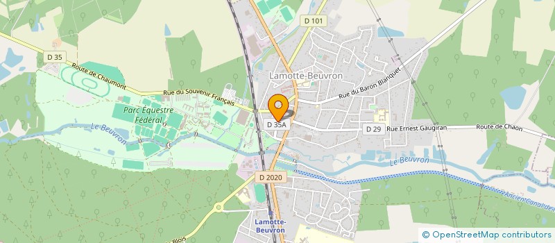 localisation de l'entreprise SAINTE JEANNE DE RECOUVRANCE  LAMOTTE-BEUVRON