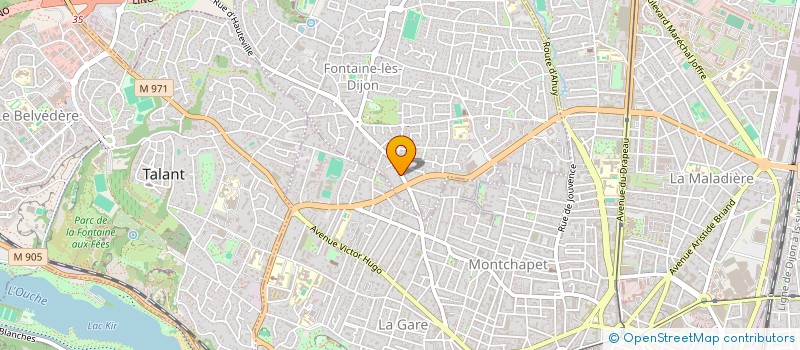 localisation de l'entreprise SAINTE JEANNE PPC  DIJON