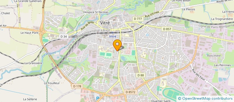 localisation de l'entreprise SAINTE JULIE  VITRE