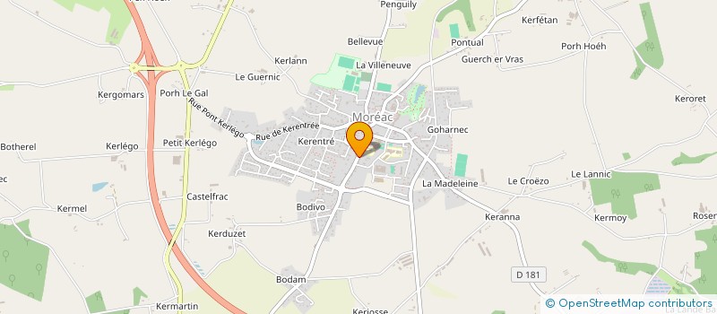 localisation de l'entreprise SAINTE - JULITTE  MOREAC