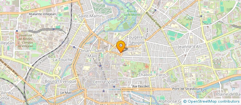 localisation de l'entreprise SAINTE JUSTE  RENNES