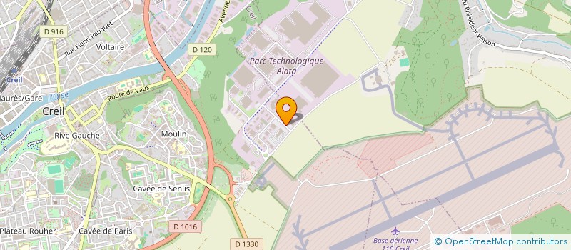 localisation de l'entreprise SAINTE LUCIE à CREIL