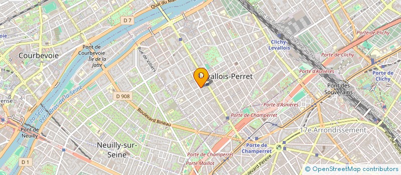 localisation de l'entreprise SAINTE MARIE à LEVALLOIS-PERRET