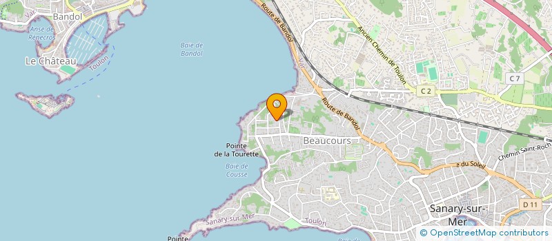 localisation de l'entreprise SAINTE MARIE à SANARY-SUR-MER