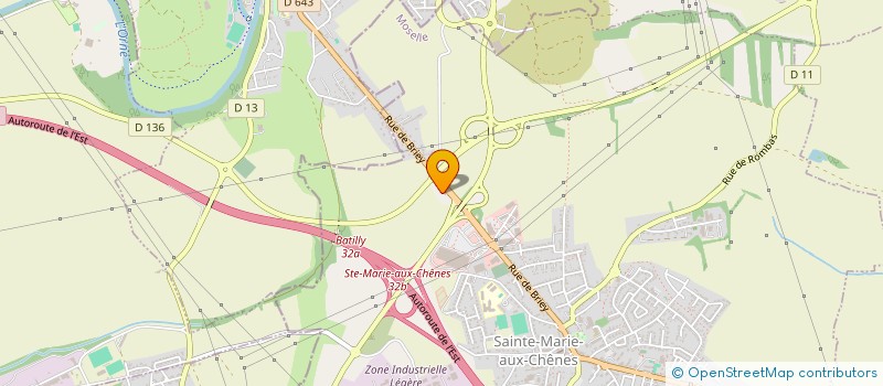 localisation de l'entreprise SAINTE MARIE  SAINTE-MARIE-AUX-CHENES