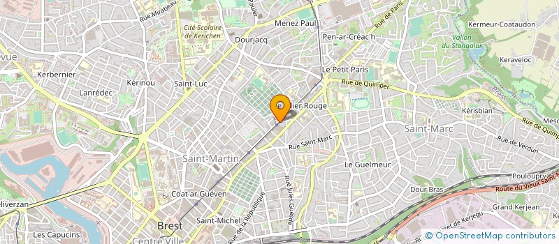 localisation de l'entreprise SAINTE MARIE à BREST
