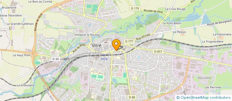 localisation de l'entreprise SAINTE-MARIE  VITRE