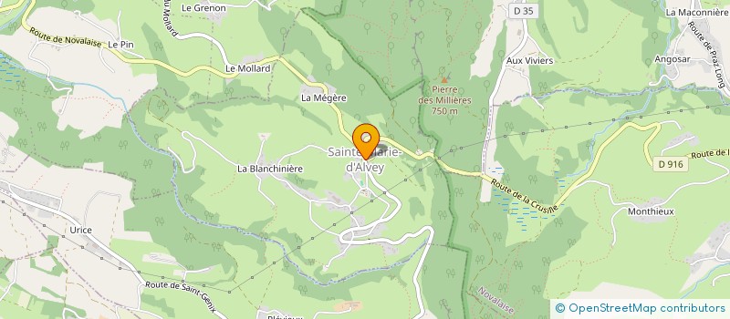 localisation de l'entreprise SAINTE MARIE ANIMATION  SAINTE-MARIE-D'ALVEY