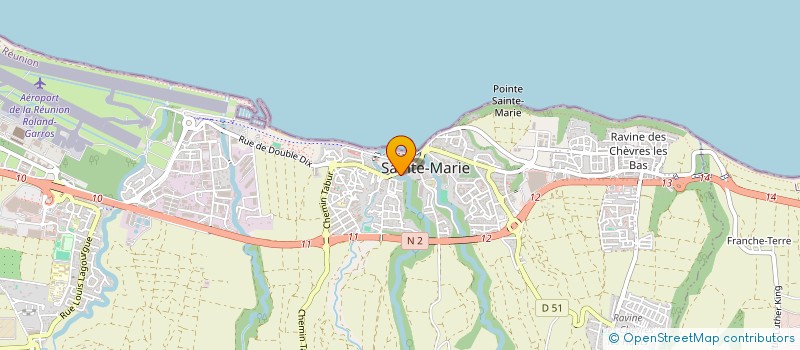 localisation de l'entreprise SAINTE MARIE BAZAR à SAINTE-MARIE
