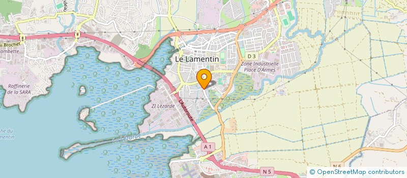 localisation de l'entreprise SAINTE-MARIE GESTION  LE LAMENTIN