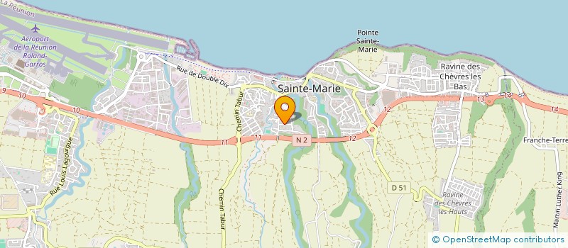 localisation de l'entreprise SAINTE MARIE HANDBALL CLUB FEMININ  SAINTE-MARIE