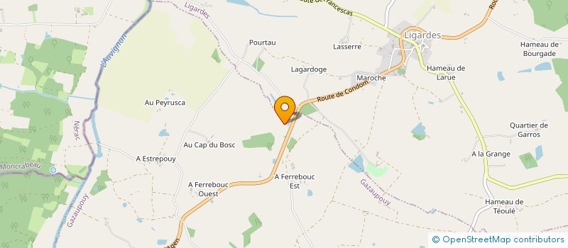 localisation de l'entreprise SAINTE -MARTHE à GAZAUPOUY