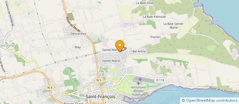 localisation de l'entreprise SAINTE-MARTHE DEVELOPPEMENT à SAINT-FRANCOIS