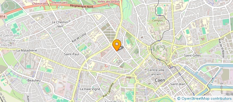 localisation de l'entreprise SAINTE MARTINE à CAEN
