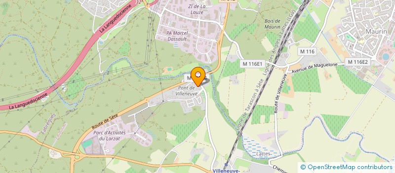 localisation de l'entreprise SAINTE-MAXIME 2014  VILLENEUVE-LES-MAGUELONE