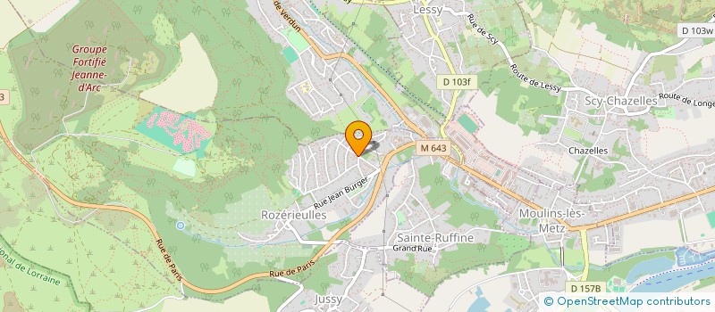 localisation de l'entreprise SAINTE MAXIME  ROZERIEULLES