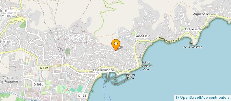 localisation de l'entreprise SAINTE RITA à LE LAVANDOU