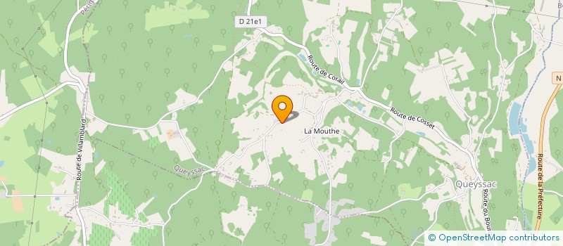 localisation de l'entreprise SAINTE SABINE  QUEYSSAC