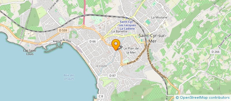 localisation de l'entreprise SAINTE SOPHIE à SAINT-CYR-SUR-MER