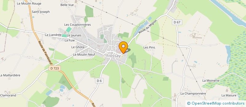 localisation de l'entreprise SAINTE THERESE  FROSSAY