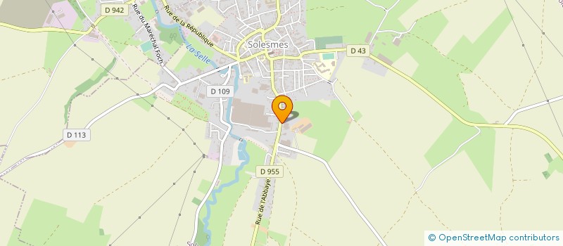 localisation de l'entreprise SAINTE THERESE  SOLESMES