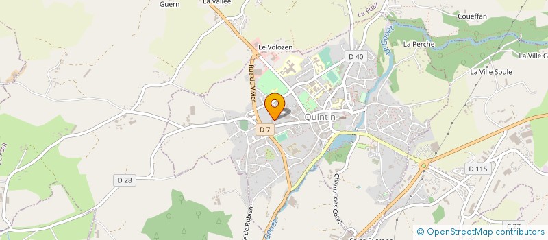 localisation de l'entreprise SAINTE THERESE  QUINTIN