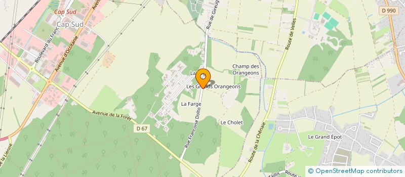 localisation de l'entreprise SAINTE THERESE à CHATEAUROUX