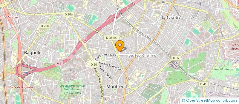 localisation de l'entreprise SAINTE VERONIQUE CHARRITON à MONTREUIL