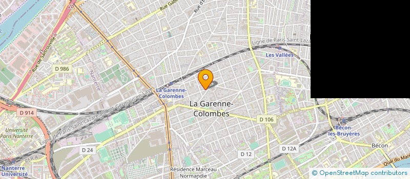 localisation de l'entreprise SAINTE VICTOIRE à LA GARENNE-COLOMBES