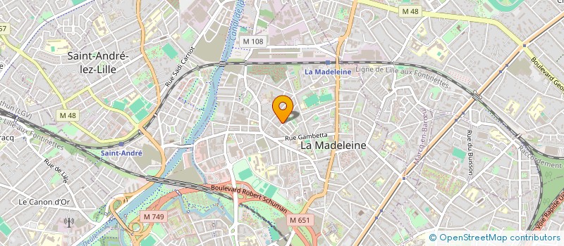 localisation de l'entreprise SAINTE WAUDRU à LA MADELEINE