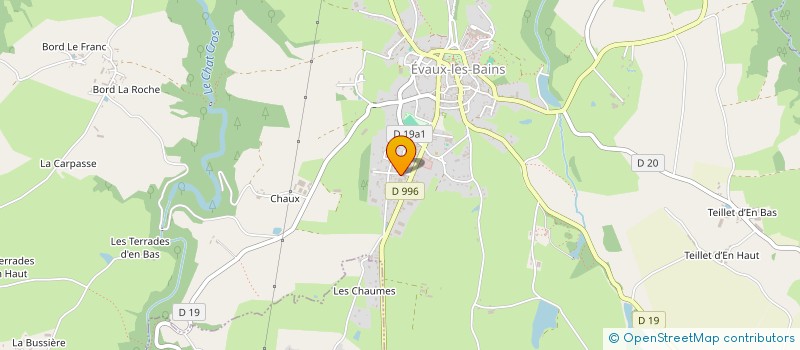 localisation de l'entreprise SAINTEMARTINE CONSTRUCTION BOIS à EVAUX-LES-BAINS
