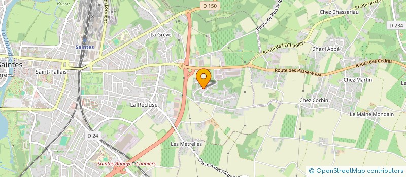 localisation de l'entreprise SAINTES à SAINTES