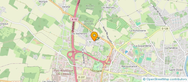 localisation de l'entreprise SAINTES AUTOMOBILE  SAINTES