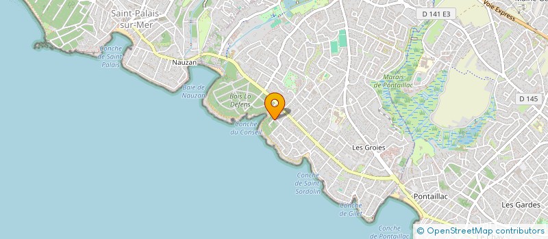 localisation de l'entreprise SAINTES GAMBETTES  VAUX-SUR-MER