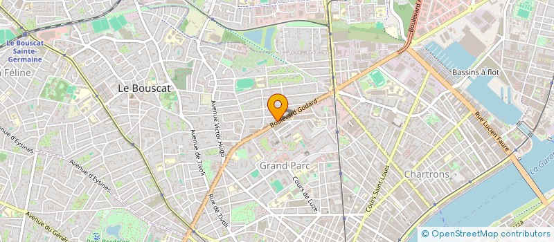 localisation de l'entreprise SAINTES HOTEL  LE BOUSCAT