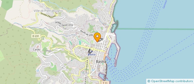 localisation de l'entreprise SAINTEX 2J à BASTIA