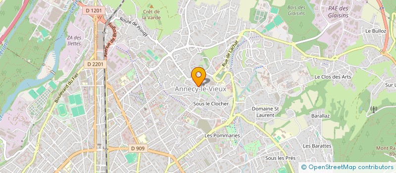 localisation de l'entreprise SAINTEX à ANNECY