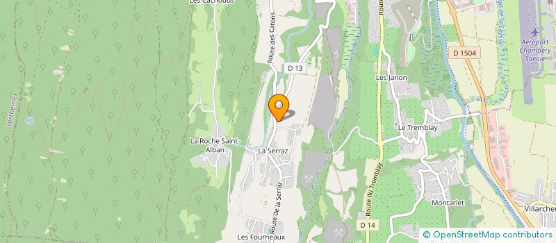 localisation de l'entreprise SAINTHON ET BECCAFARRI  LE BOURGET-DU-LAC