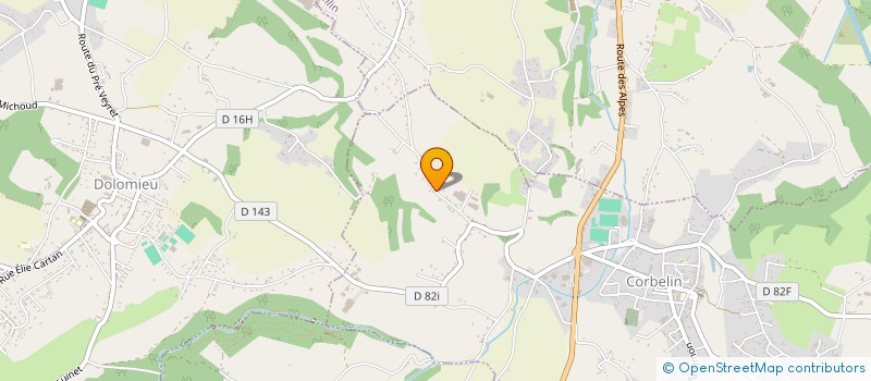 localisation de l'entreprise SAINTHON MJC  CORBELIN