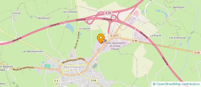 localisation de l'entreprise SAINTIN FRERES  MONTMARAULT