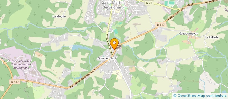 localisation de l'entreprise SAINTMART  SAINT-MARTIN-DE-SEIGNANX