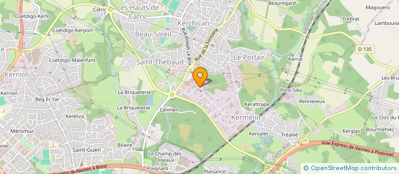 localisation de l'entreprise SAINTOME  SAINT-AVE