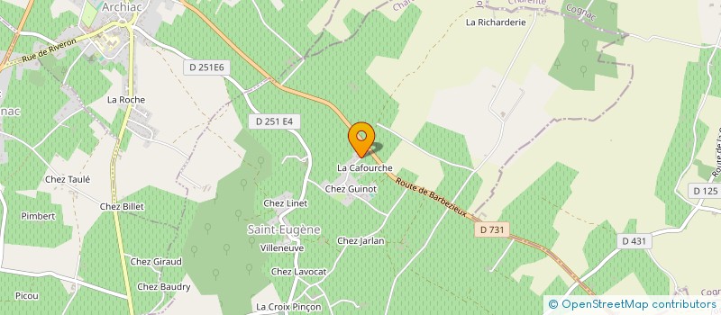 localisation de l'entreprise SAINTONGE CARRELAGE  SAINT-EUGENE