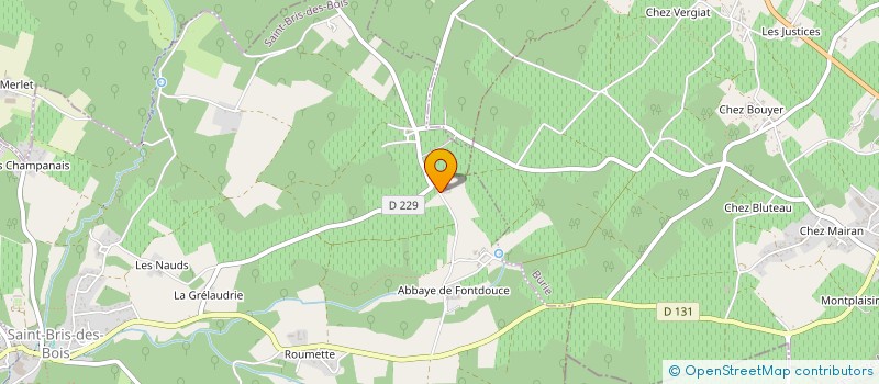 localisation de l'entreprise SAINTONGE COURTAGE  SAINT-BRIS-DES-BOIS