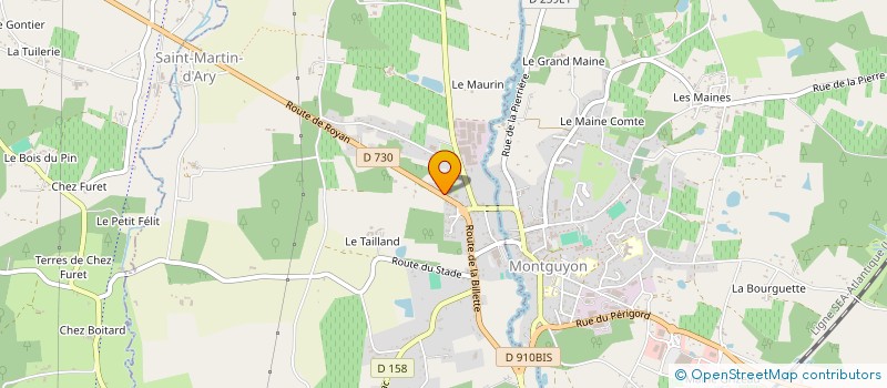 localisation de l'entreprise SAINTONGE MEUBLE à SAINT-MARTIN-D'ARY