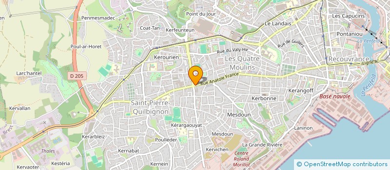 localisation de l'entreprise SAINTPIERRECOIFF à GUIPAVAS