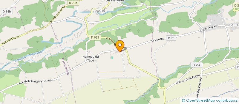 localisation de l'entreprise SAINTRAPT  LOUDET